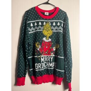 The Grinch Merry Christmas sweater size large